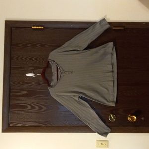 Eddie Bauer Henley top. Olive green, long sleeve Size XXL